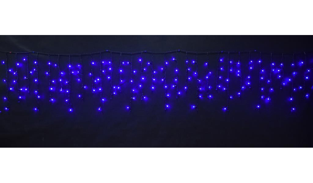 

Бахрома световая Мастерская Деда Мороза PVCICICLE-3*0.6-150LEDS-B(B) 3х0,6 м синий