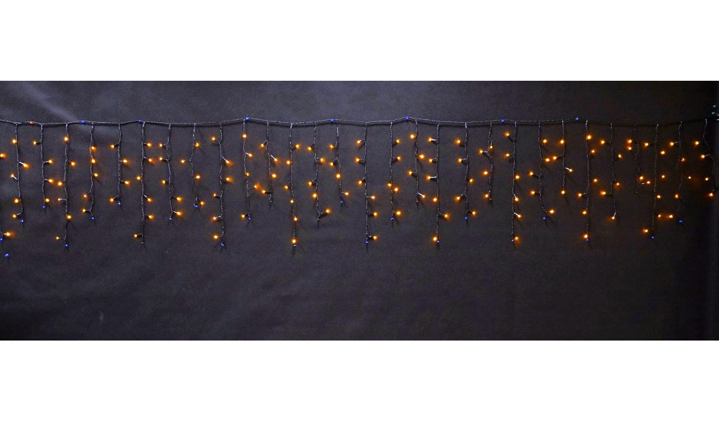

Бахрома световая Мастерская Деда Мороза PVCICICLE-3*0.6-150LEDS-Y(B) 3х0,6 м желтый