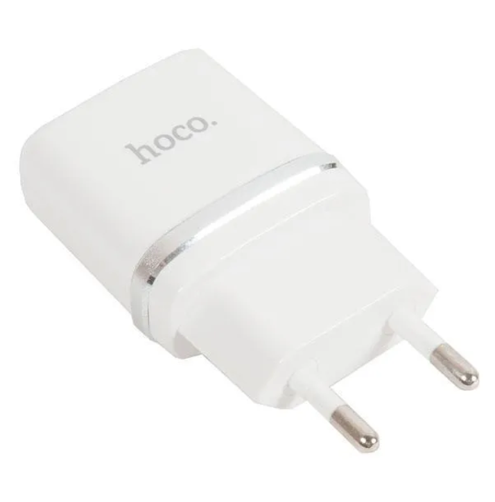 

Блок питания (сетевой адаптер) HOCO C11 Smart один порт USB, 5V, 1.0A, белый