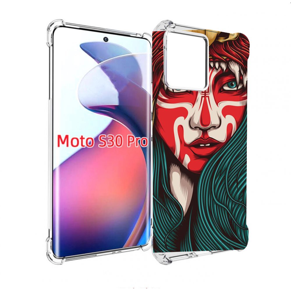 

Чехол MyPads девушка-в-маскировке для Motorola Moto S30 Pro, Прозрачный, Tocco