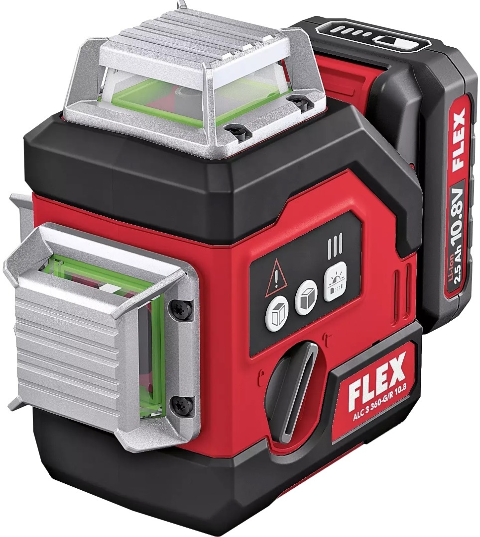 Лазерный нивелир Flex ALC 3/360-G/R 10.8 Set 500739 транспортный кейс l boxx flex 414093