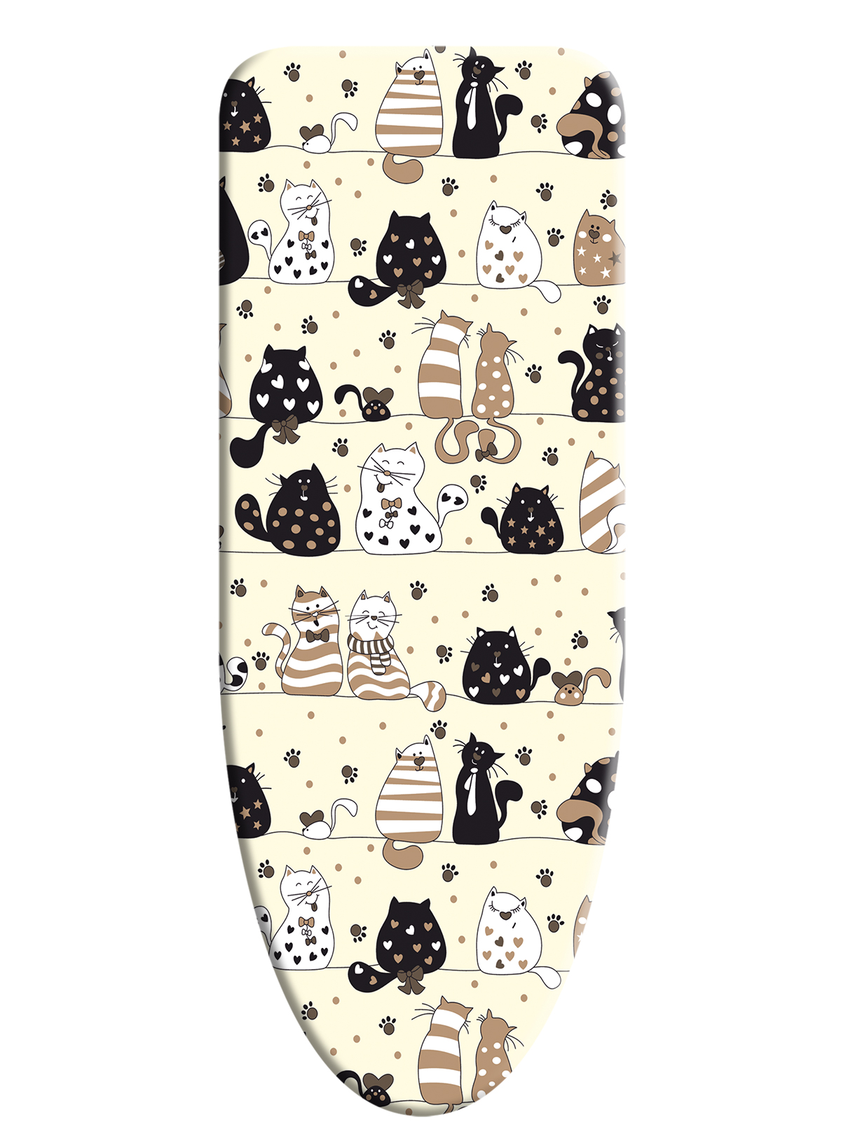 

Чехол для гладильной доски VARMAX Cats Beige A13548-M-CB, размер 135*48 см M, A13548-M-CB