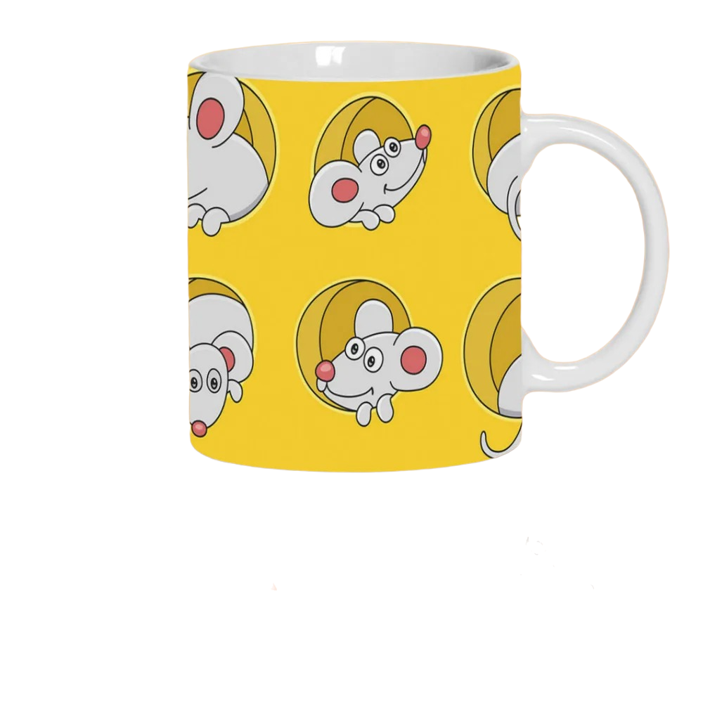 

Кружка CoolPodarok Прикол.Животные.Мышки в сыре