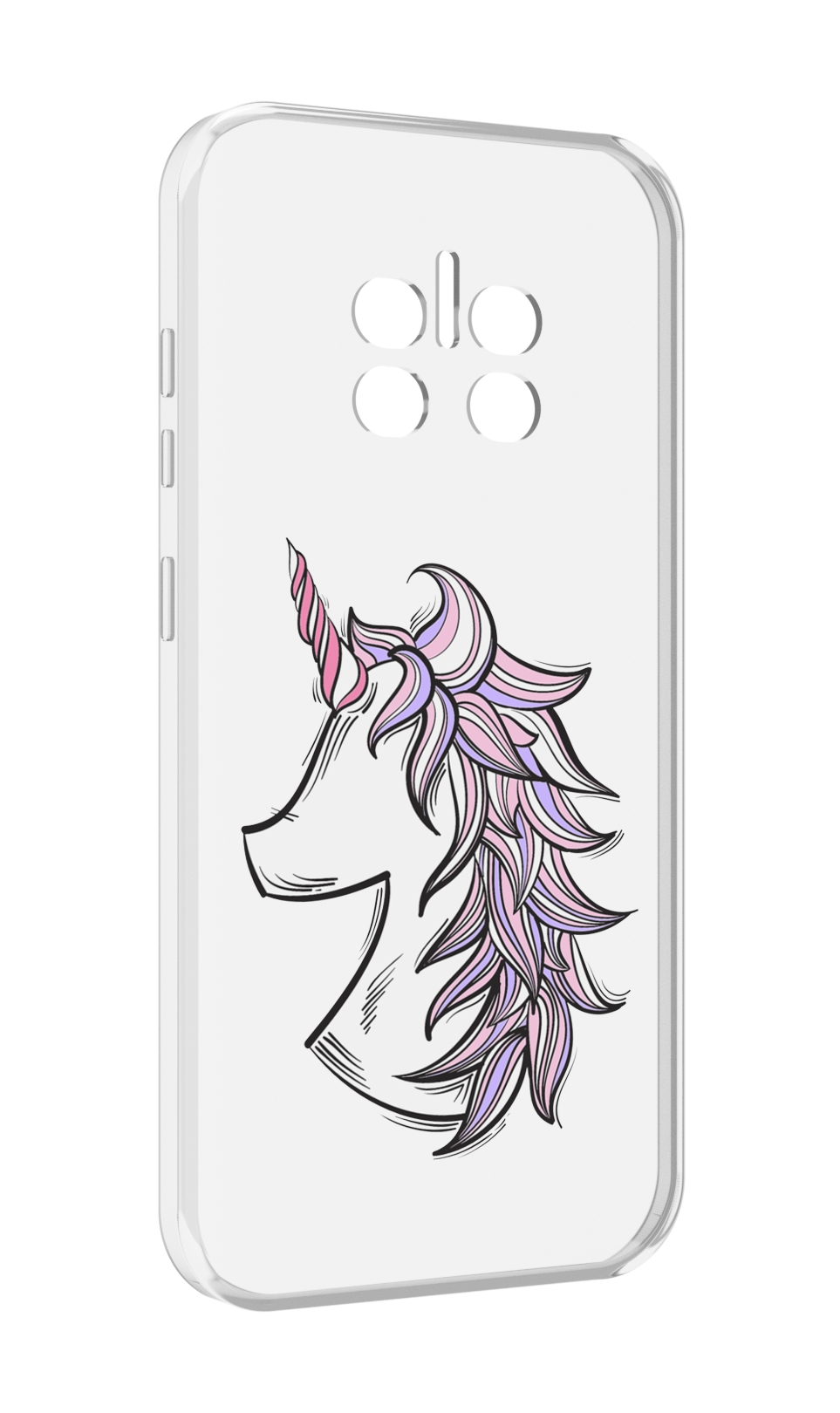 

Чехол MyPads единорог-рисунок для Doogee V11, Прозрачный, Tocco