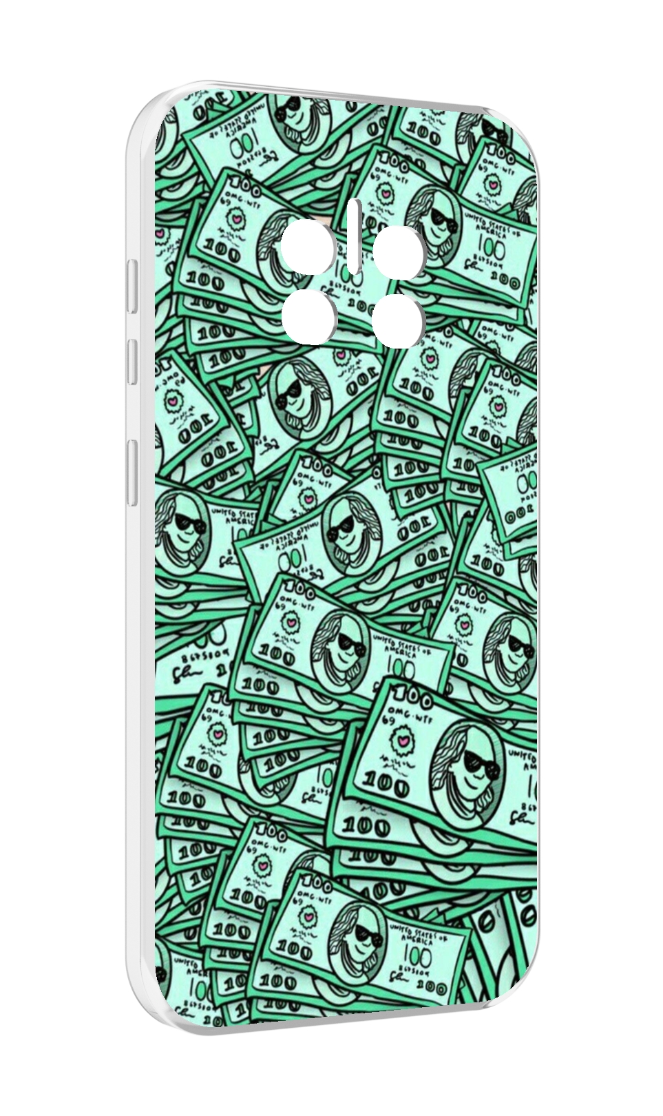 

Чехол MyPads доллары картинка для Doogee V11, Прозрачный, Tocco