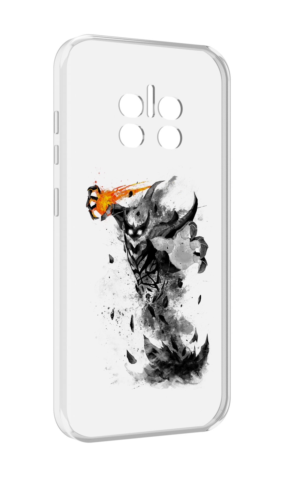 

Чехол MyPads nevermore черно белый для Doogee V11, Прозрачный, Tocco