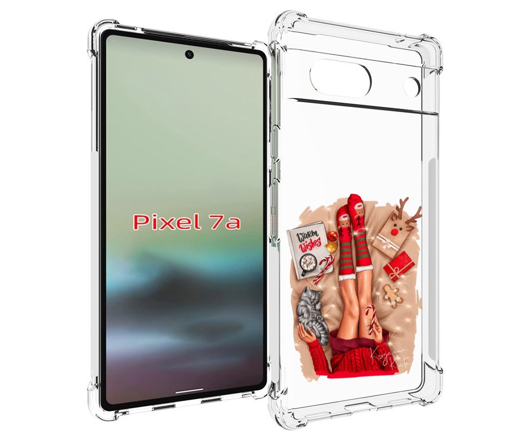 

Чехол MyPads уютный-арт женский для Google Pixel 7A, Tocco