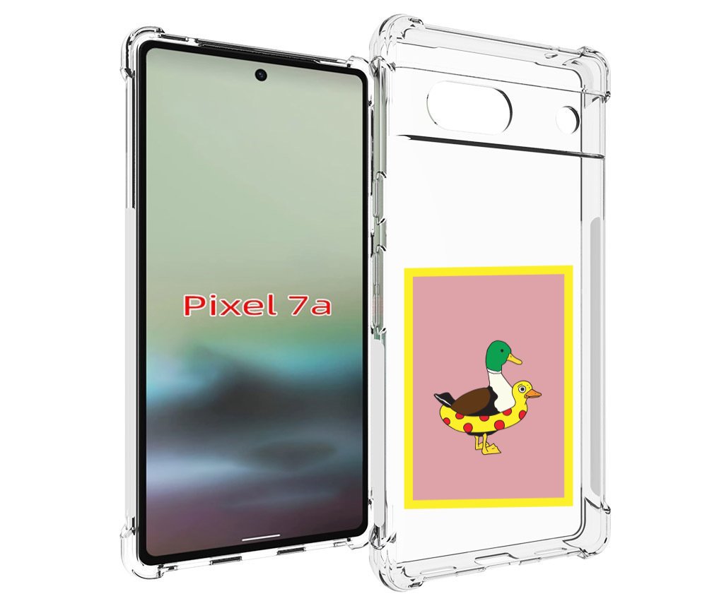 

Чехол MyPads утка в круге надувном для Google Pixel 7A, Tocco
