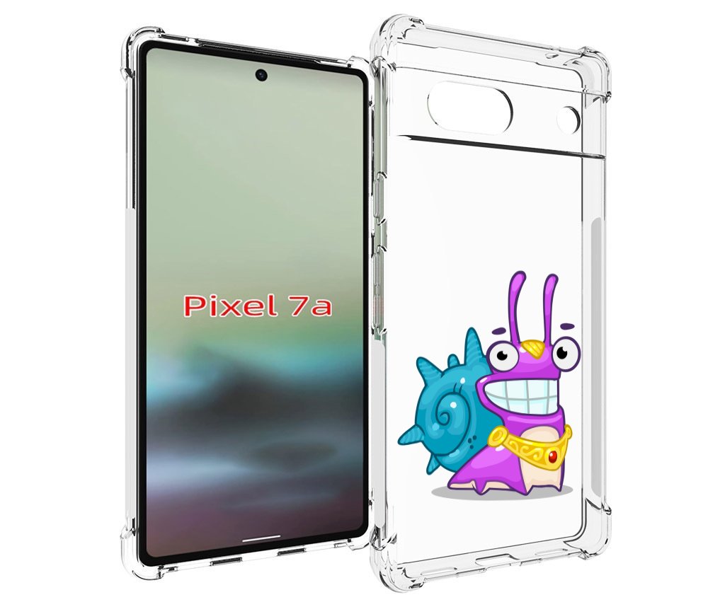 

Чехол MyPads улитка-принц для Google Pixel 7A, Tocco
