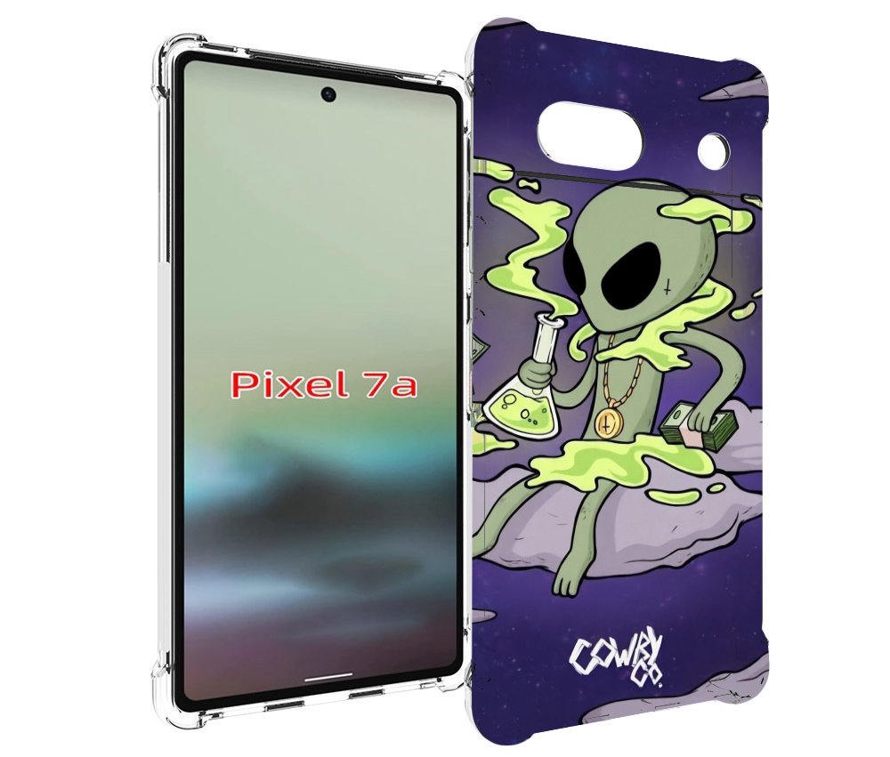 

Чехол MyPads токсичный инопланетянин для Google Pixel 7A, Tocco