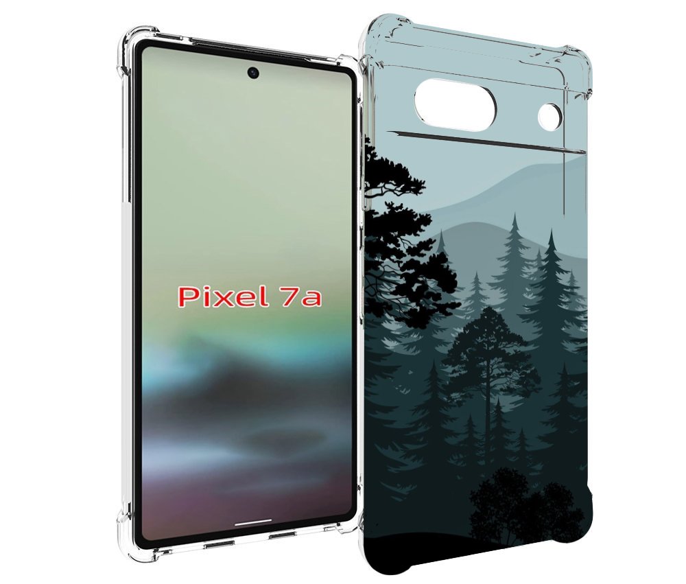 

Чехол MyPads темный лесочек для Google Pixel 7A, Tocco