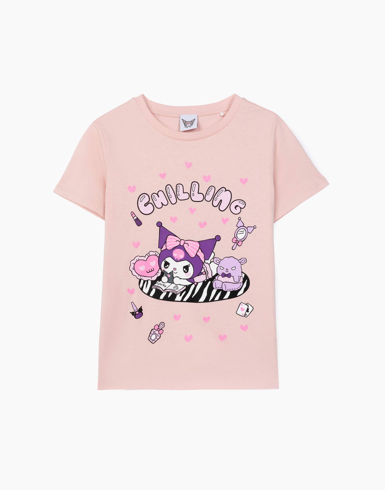 

Футболка для девочки Gloria Jeans GKT025154 светло-розовый 8-9л/134, Бежевый, GKT025154