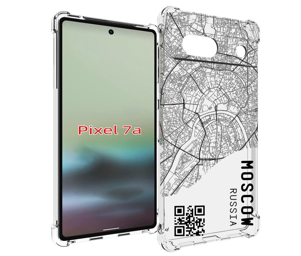 

Чехол MyPads схема-москва для Google Pixel 7A, Tocco