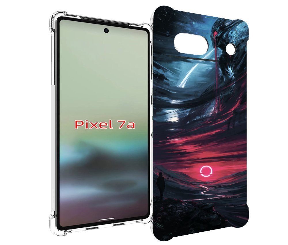 

Чехол MyPads страшный мир для Google Pixel 7A, Tocco