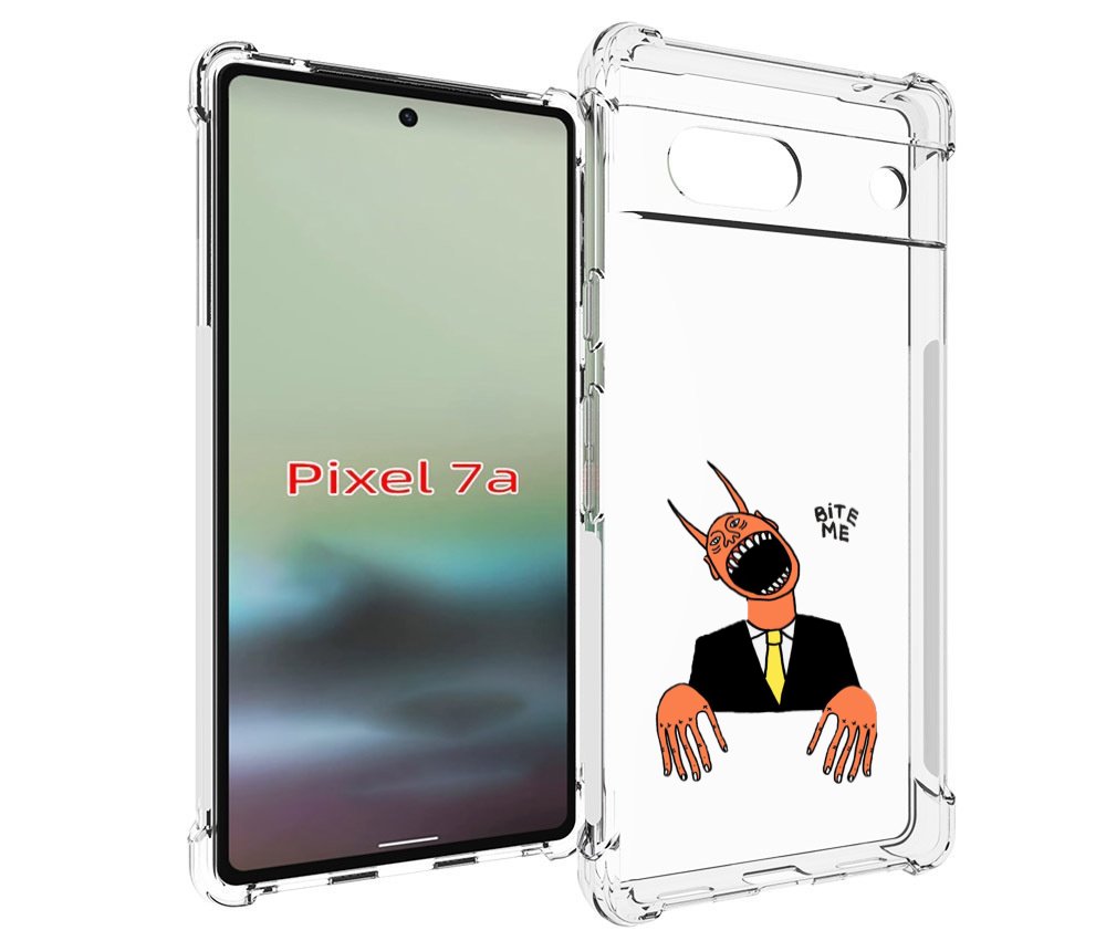

Чехол MyPads странный чертик с длинными пальцами для Google Pixel 7A, Tocco