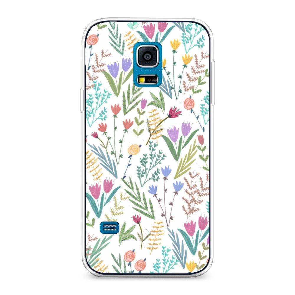 

Чехол Awog "Полевые цветы рисунок" для Samsung Galaxy S5 mini, 24250-8