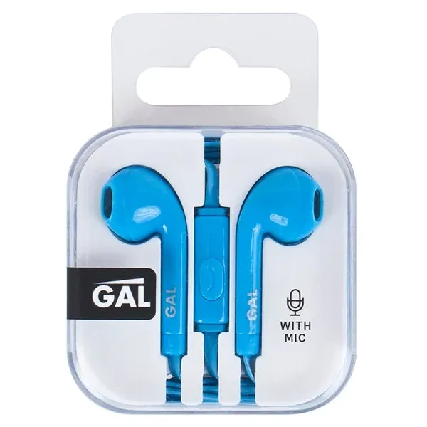 

Наушники Gal HM-060BL с микрофоном синие, HM-060