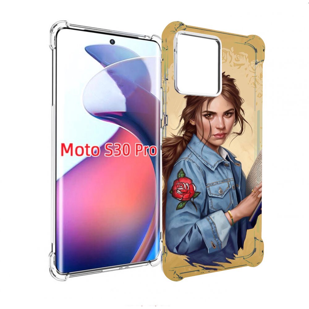 

Чехол MyPads девушка-в-бежевом-фоне для Motorola Moto S30 Pro, Прозрачный, Tocco