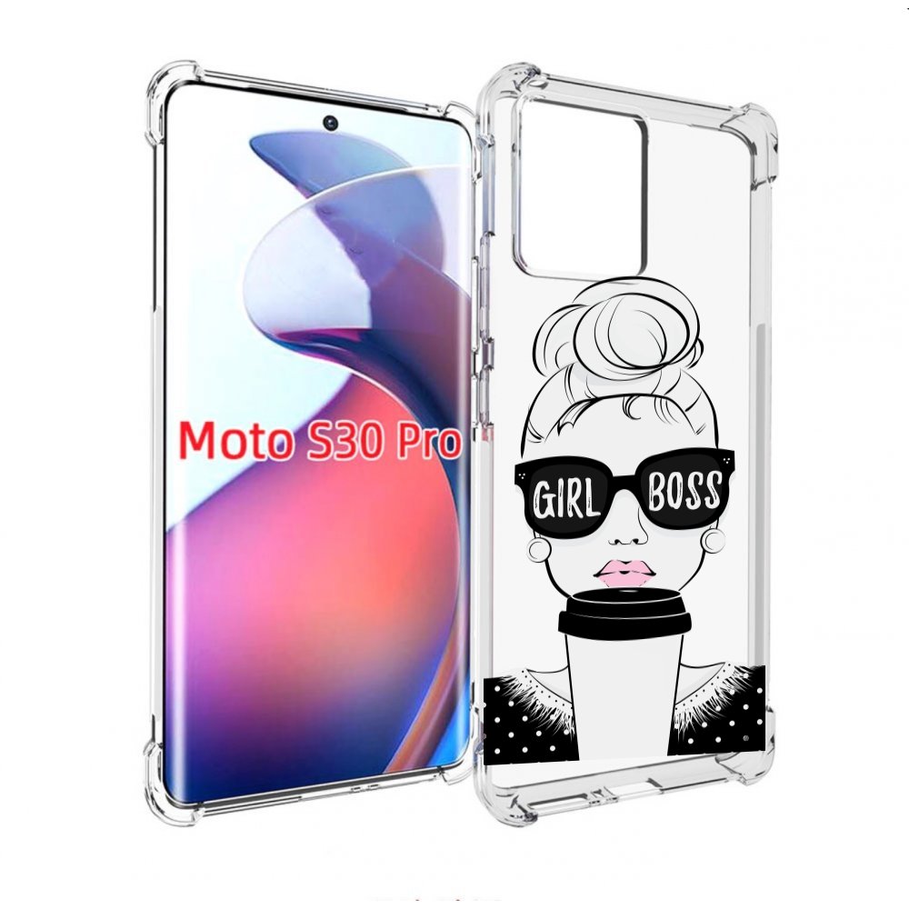 

Чехол MyPads девушка-босс женский для Motorola Moto S30 Pro, Прозрачный, Tocco