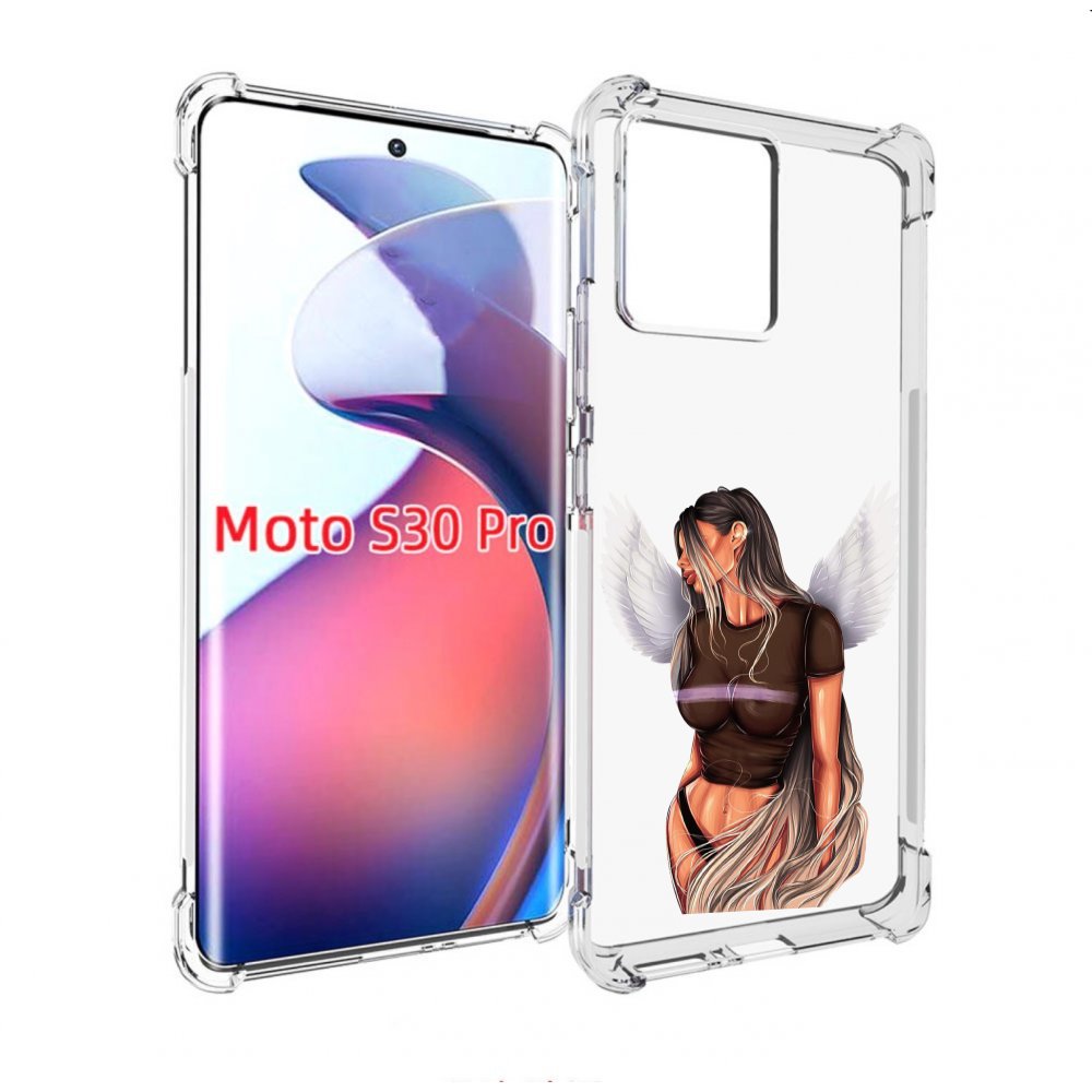 

Чехол MyPads девушка-ангел-с-крыльями женский для Motorola Moto S30 Pro, Прозрачный, Tocco