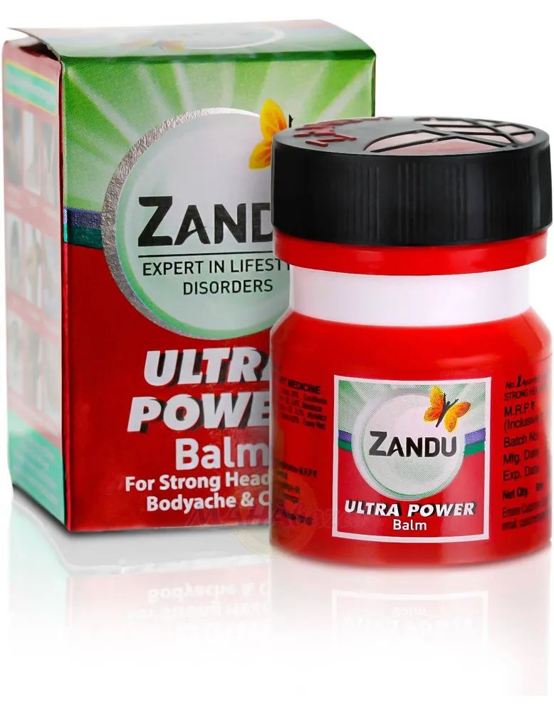 Бальзам Болеутоляющий, Усиленного Действия, Zandu Ultra Power Balm 8 мл