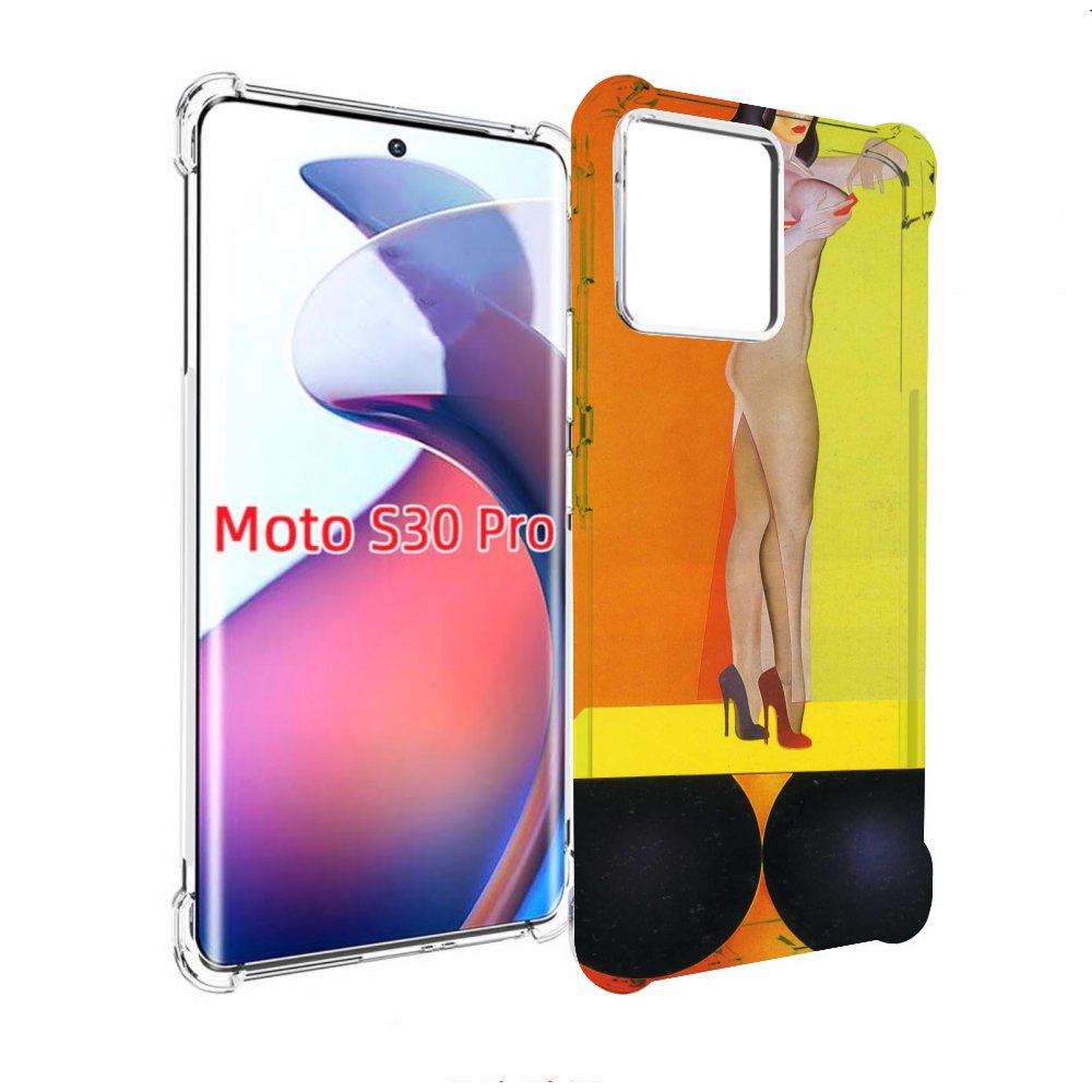 

Чехол MyPads девушка на шарах женский для Motorola Moto S30 Pro, Прозрачный, Tocco