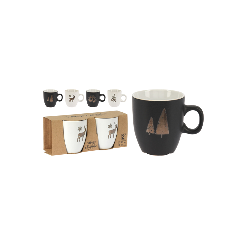 

Набор кружек Home Collection Bamboo Paradise New Year Merry Christmas 150мл 2 шт