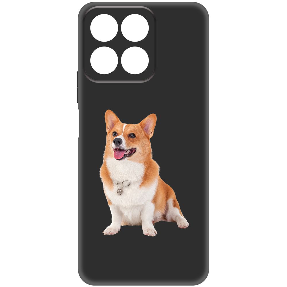 

Чехол-накладка Krutoff Soft Case Корги для Honor X7c черный