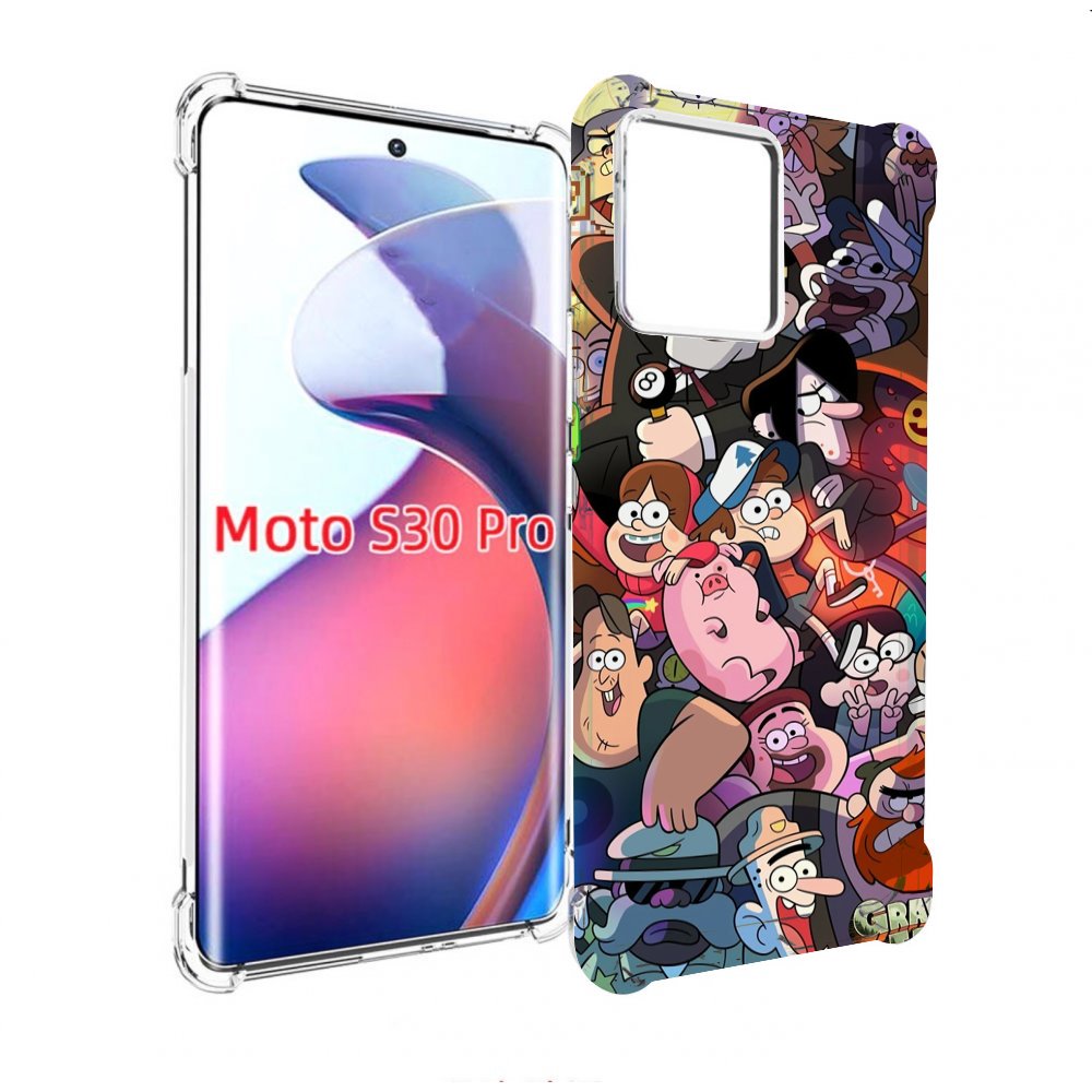 

Чехол MyPads гравити-фолз для Motorola Moto S30 Pro, Прозрачный, Tocco