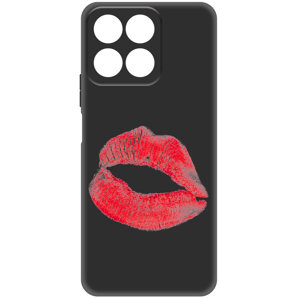 

Чехол-накладка Krutoff Soft Case След помады для Honor X7c черный