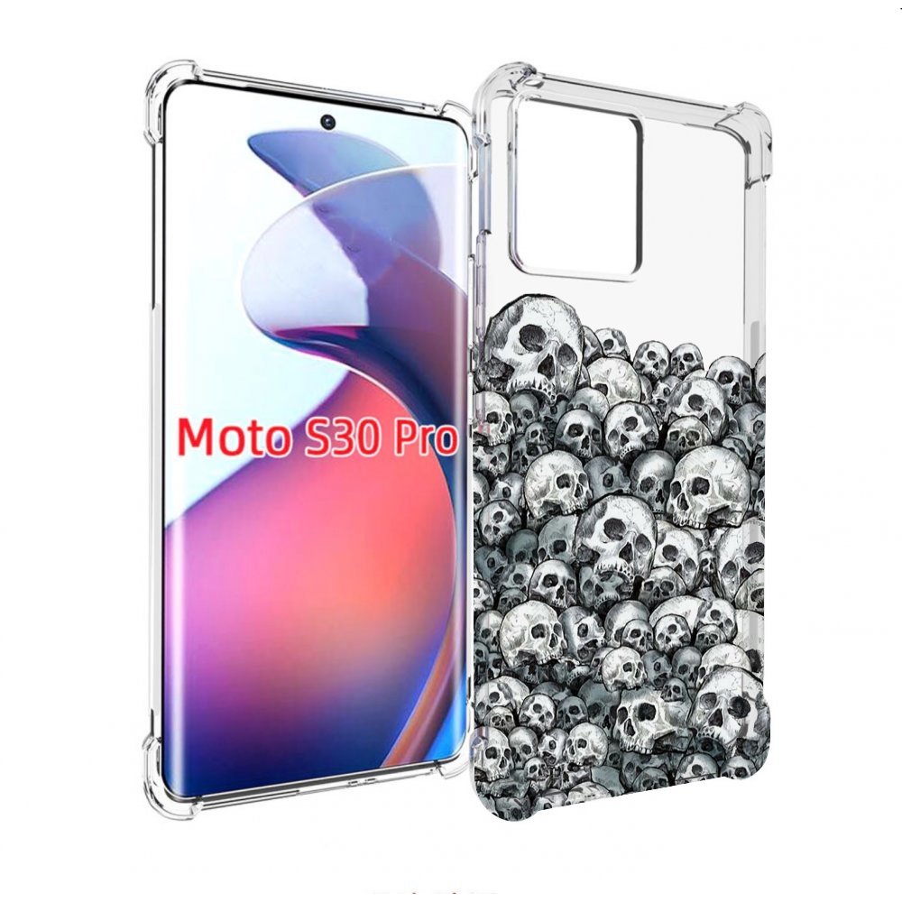 

Чехол MyPads гора из черепов для Motorola Moto S30 Pro, Прозрачный, Tocco
