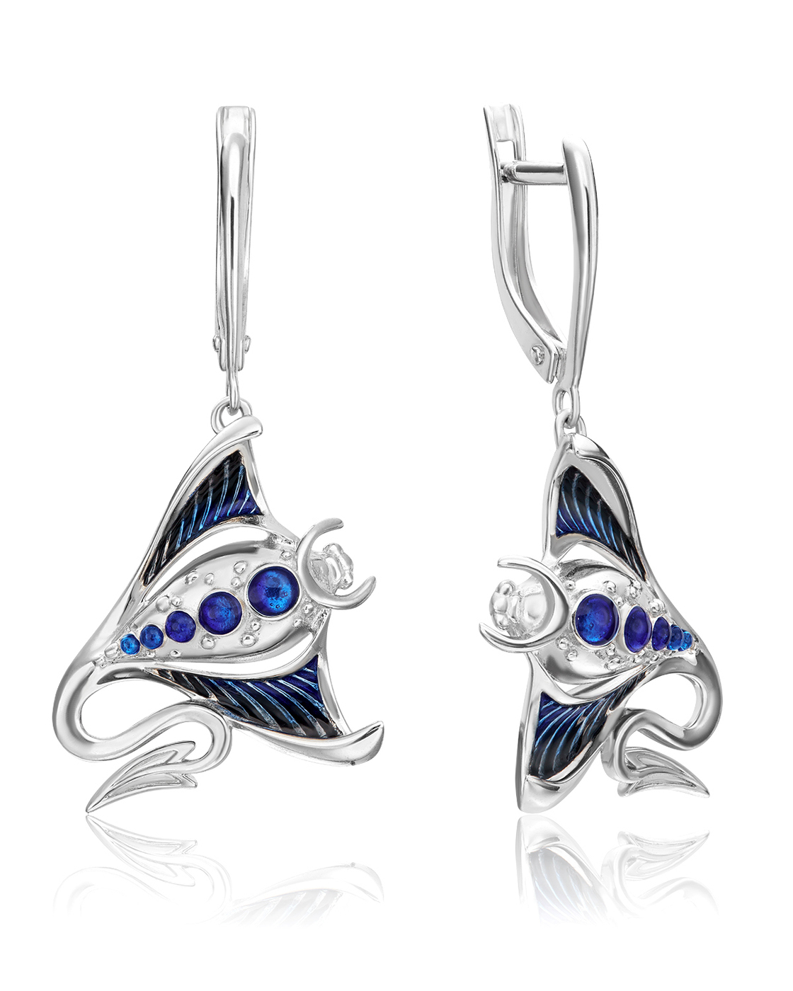 

Серьги из серебра без вставки PLATINA jewelry 02-4765-00-000-0200-68, 02-4765-00-000-0200-68