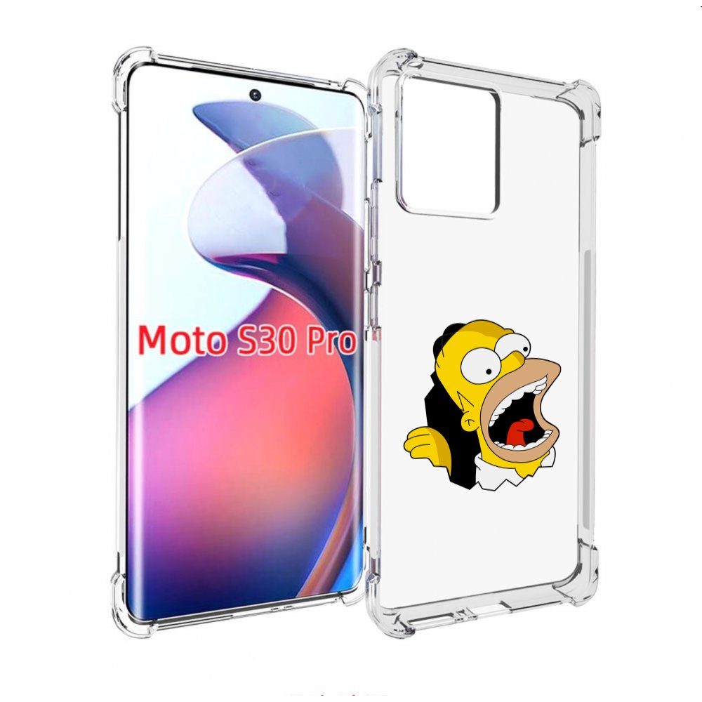 

Чехол MyPads гомер-голодный для Motorola Moto S30 Pro, Прозрачный, Tocco