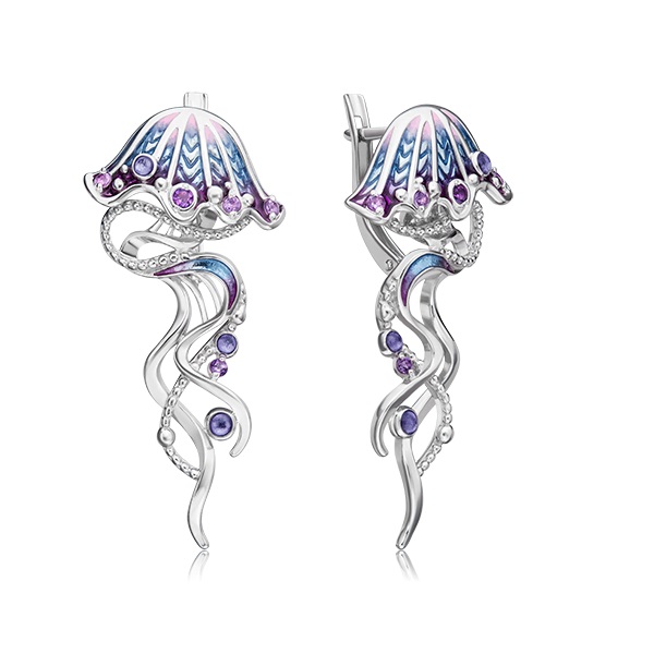 

Серьги из серебра с аметистом PLATINA jewelry 02-4754-00-203-0200-69, 02-4754-00-203-0200-69