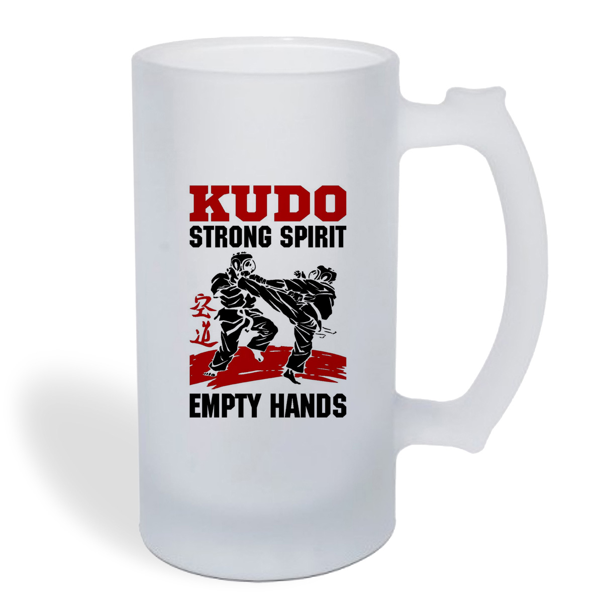 

Кружка пивная CoolPodarok Kudo strong spirit empty hands