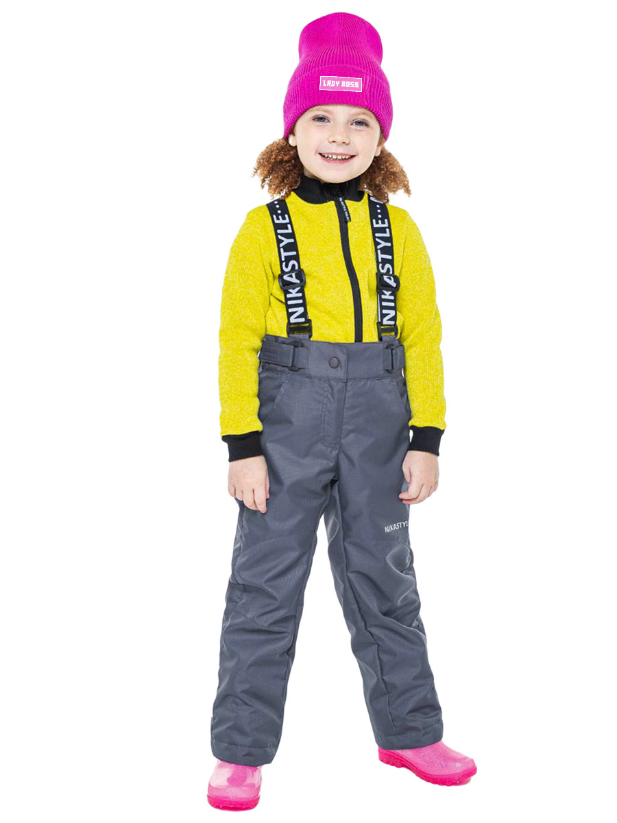 

Брюки детские NIKASTYLE 2л2623, серый, 122, 2л2623