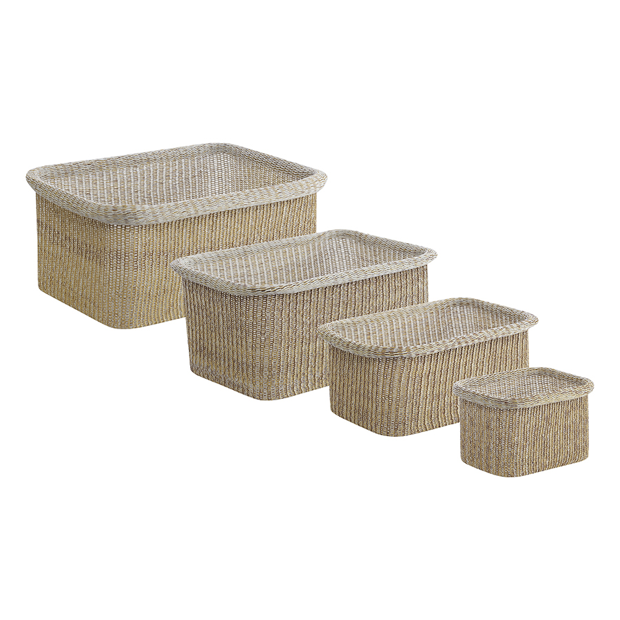 

Набор из 4-х корзин для хранения Sustainable collection, бежевый