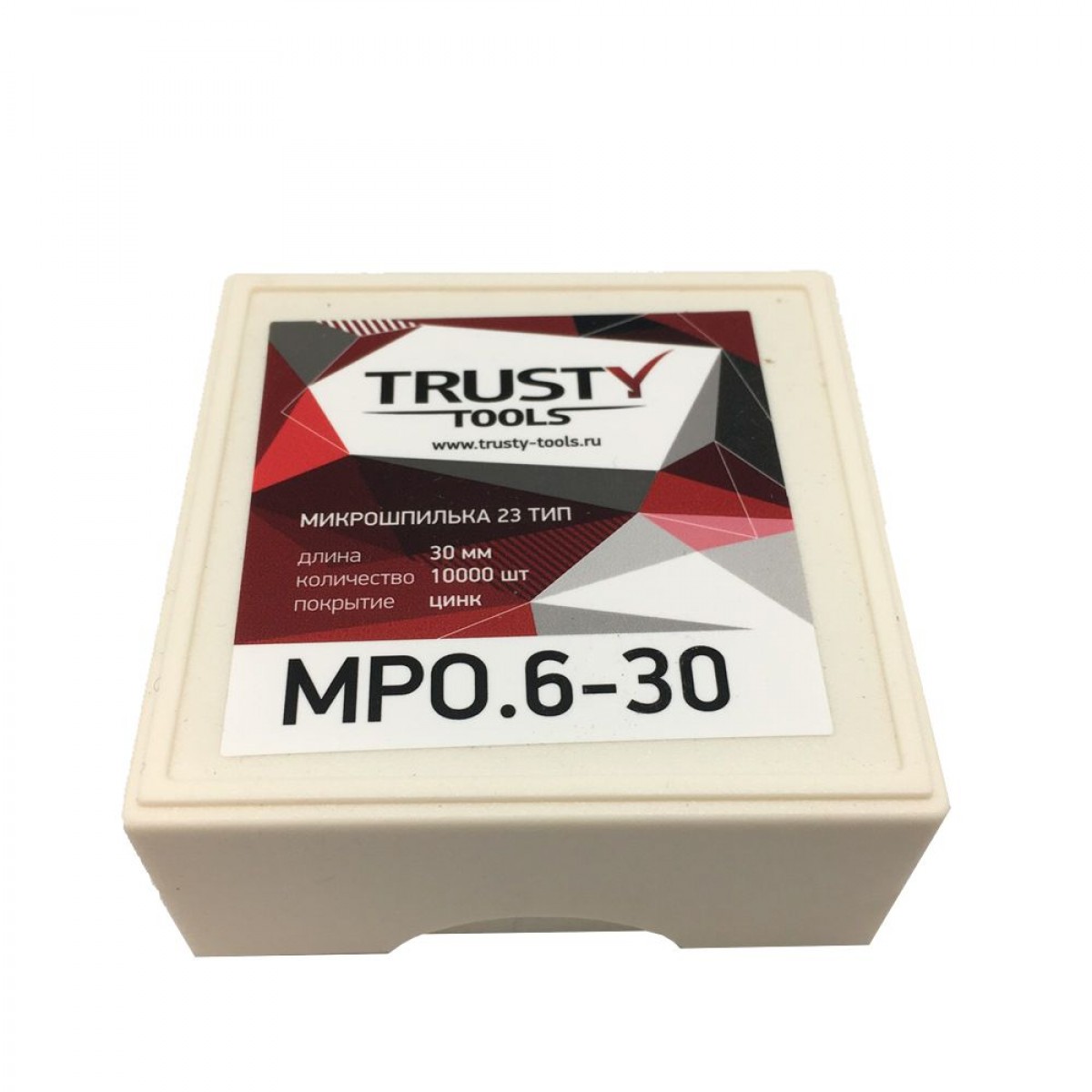Микрошпилька Trusty 30 мм MPO.6-30 тип 23ga, 23, MP, SP, AL, 10000 шт