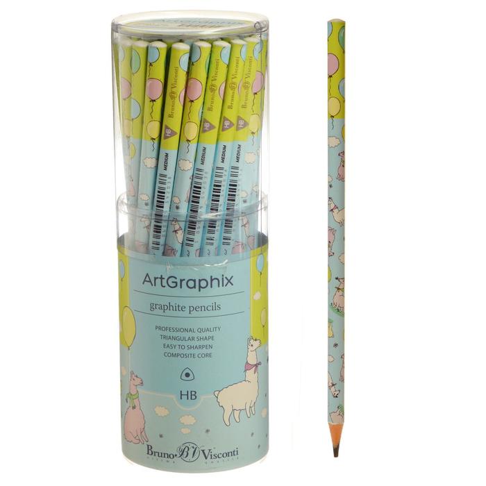 

Карандаш чернографитный ArtGraphix Zefir Ламы в облачках, НВ, пластиковый корпус (4 шт)