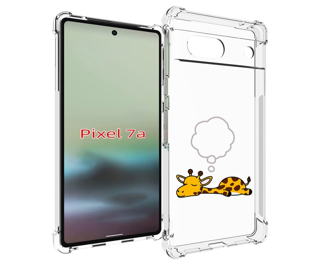 

Чехол MyPads спящий-жираф детский для Google Pixel 7A, Tocco