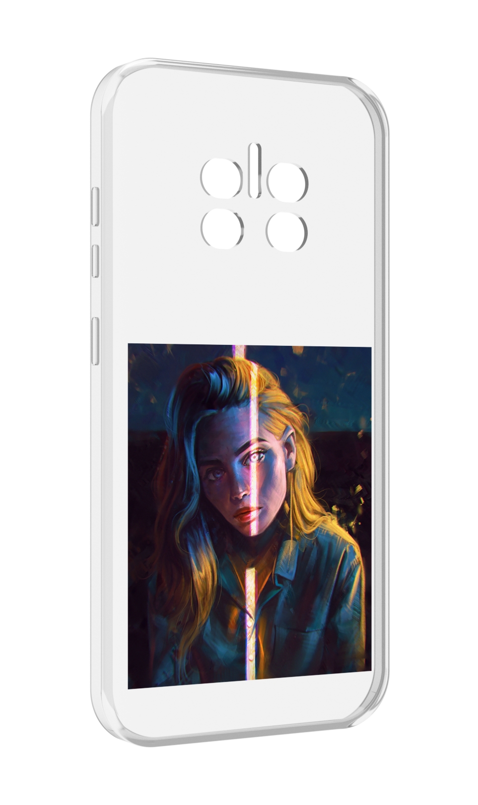 

Чехол MyPads девушка-в-тени для Doogee V11, Прозрачный, Tocco