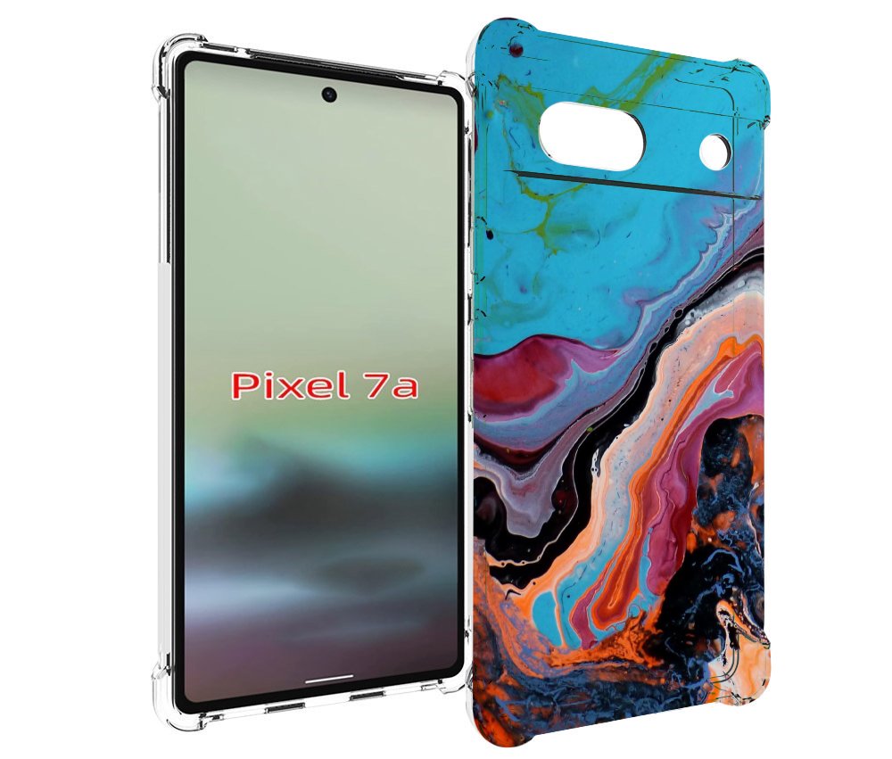 

Чехол MyPads смешанные краски для Google Pixel 7A, Tocco