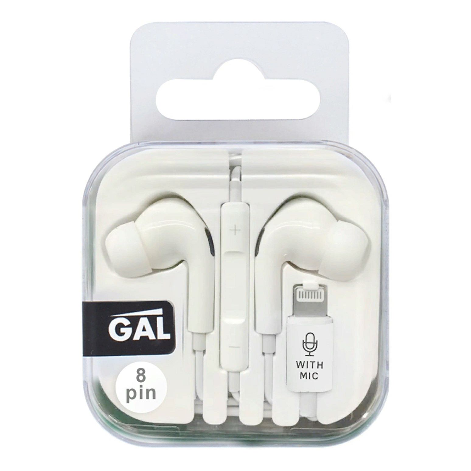 

Наушники Gal BH-1070 с микрофоном 8pin белый, BH-1070