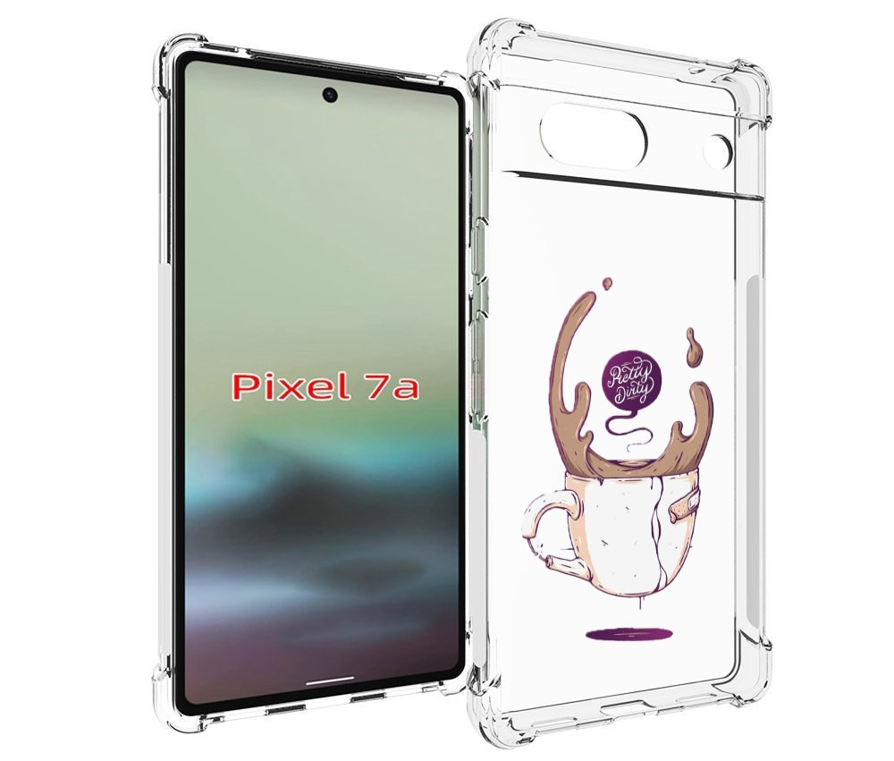 

Чехол MyPads сломанный стаканчик для Google Pixel 7A, Tocco