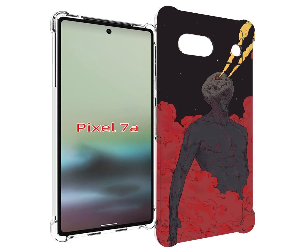 

Чехол MyPads скелет в красном дыму для Google Pixel 7A, Tocco