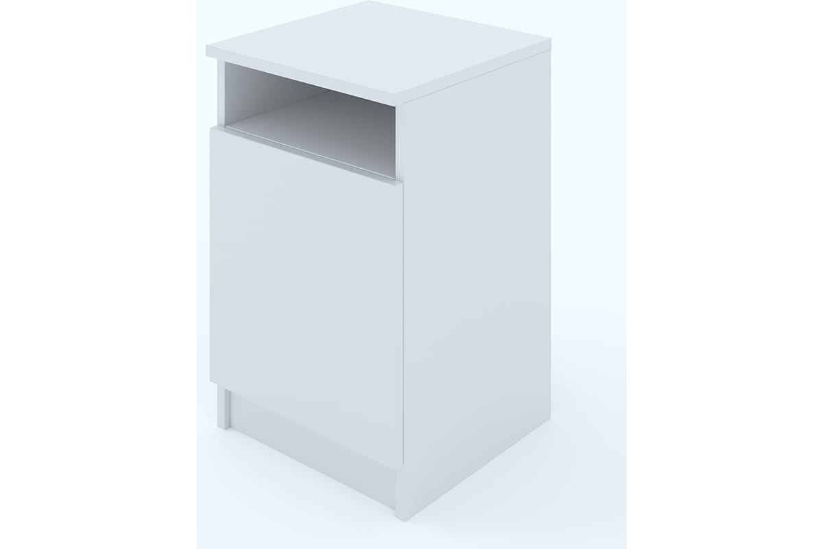 

ФЕЛИКС МАРКЕТПЛЕЙС МКП-ТМК35x35Д1-В1-1068 Тумба прикроватная Белый шагрень ПК-МКП-ТМК35Х35