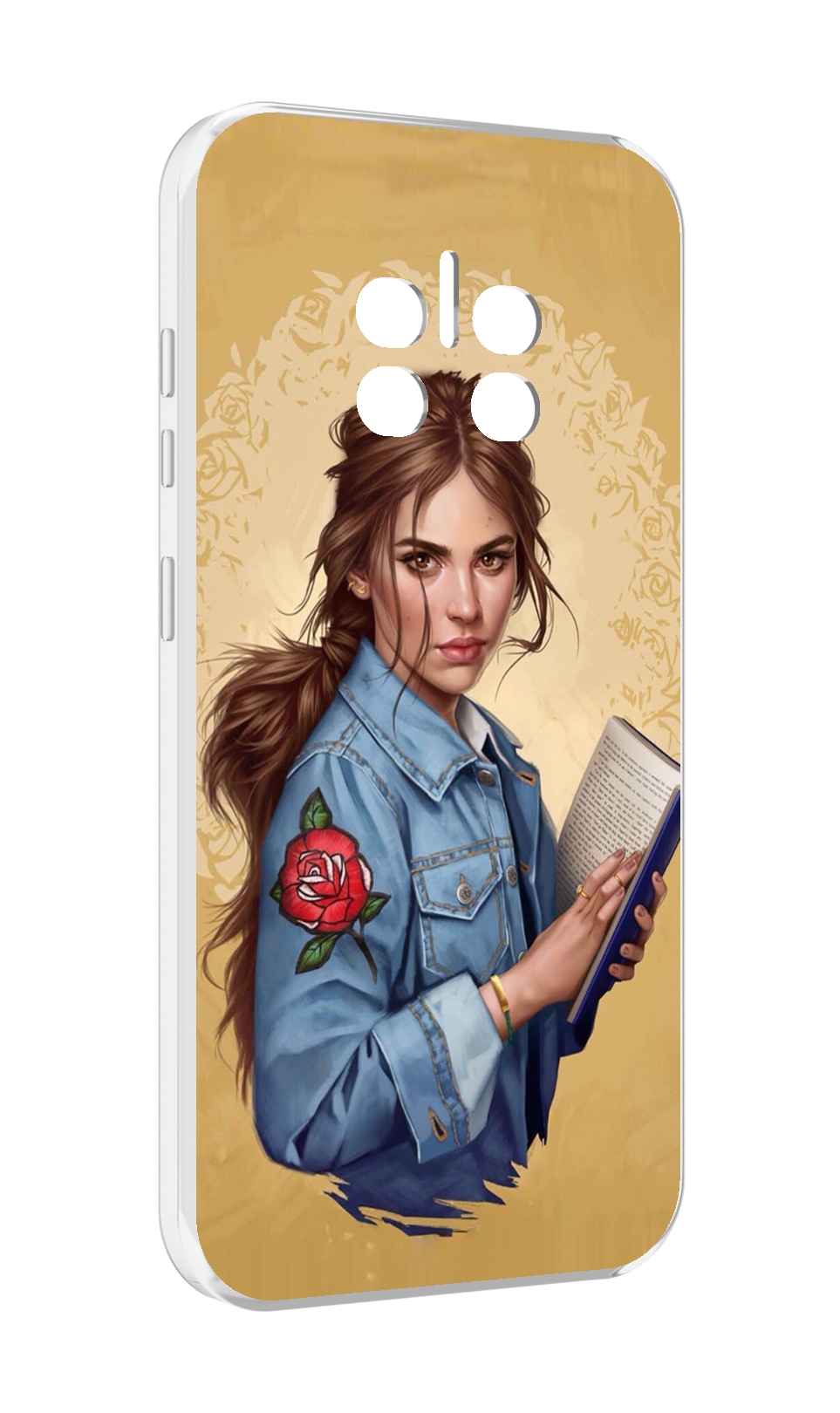 

Чехол MyPads девушка-в-бежевом-фоне для Doogee V11, Прозрачный, Tocco