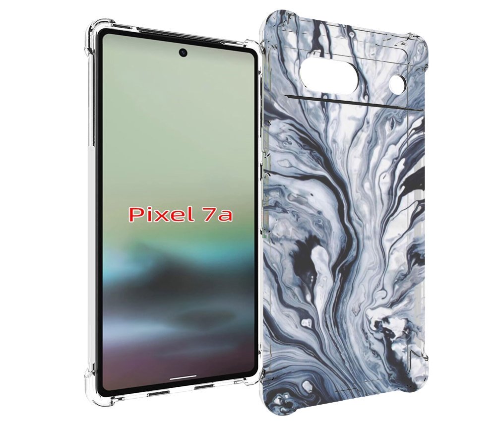 

Чехол MyPads серая краска для Google Pixel 7A, Tocco