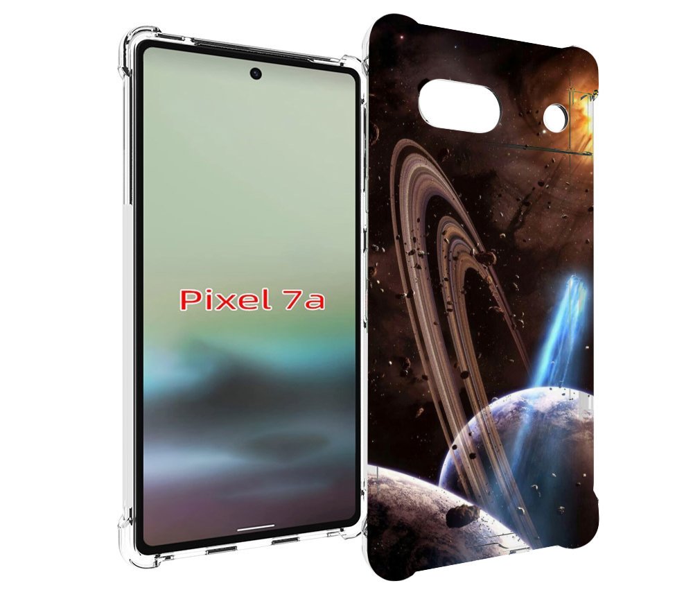 

Чехол MyPads сатурн в космосе для Google Pixel 7A, Tocco