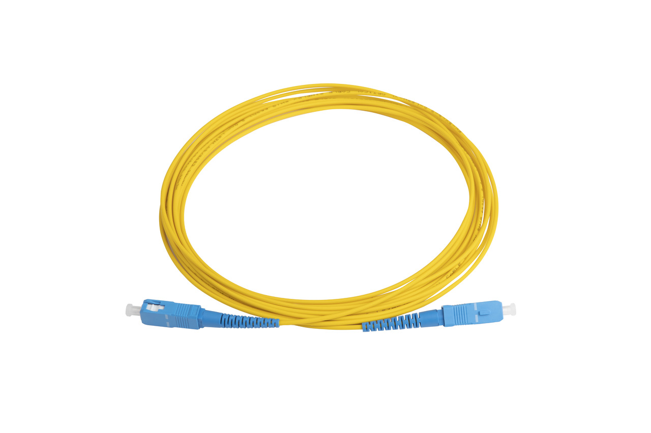 

Патч-корд Hyperline вилка-вилка 5м (FC-S2-9-SC/UR-SC/UR-H-5M-LSZH-YL) желтый